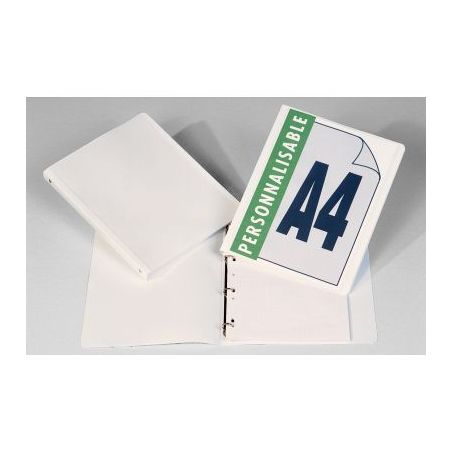 Achetez Classeur personnalisable en polypropylène format A4, dos 20 mm, blanc 1400101 pas cher sur ..