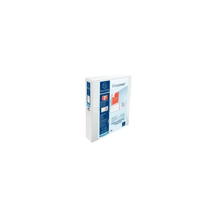 ESSELTE Classeur à  couverture personnalisable sur trois faces PP Blanc ?? dos de 7,5 cm