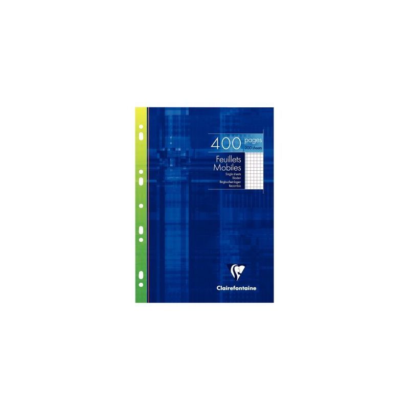 Achetez Etui 200 feuillets mobiles , 400 pages, 21x29,7 cm, 5x5, blanc 1792C CLAIREFONTAINE pas cher.. Achetez Etui 200 feuillets mobiles , 400 pages, 21x29,7 cm, 5x5, blanc 1792C CLAIREFONTAINE pas cher..
