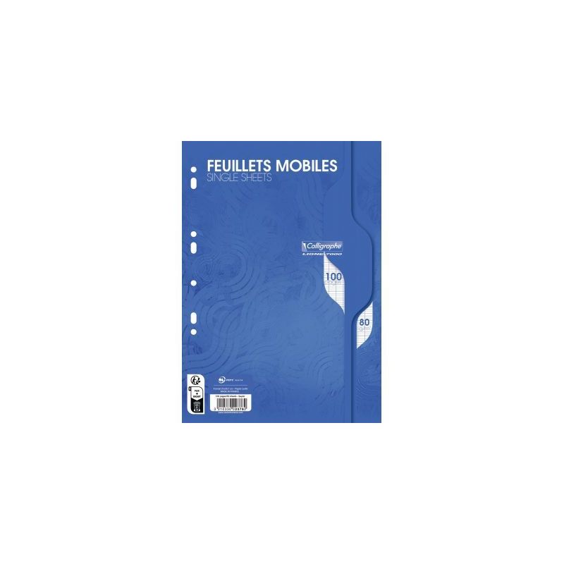 Achetez Sachet de 100 pages copies simples grand format A4 grands carreaux Séyès 70g perforées pa..