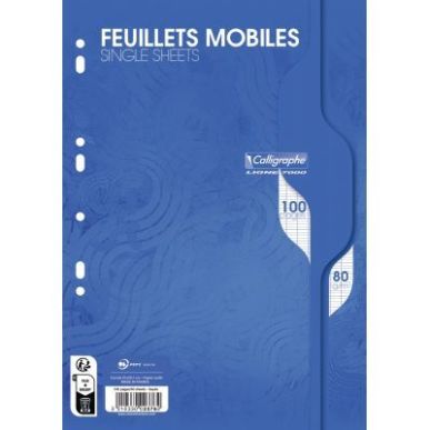 Achetez Sachet de 100 pages copies simples grand format A4 grands carreaux Séyès 70g perforées pa..