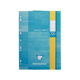 Achetez Etui 100 feuillets mobiles, 200 pages, 21x29,7 cm, seyes, blanc 1751C CLAIREFONTAINE pas che..