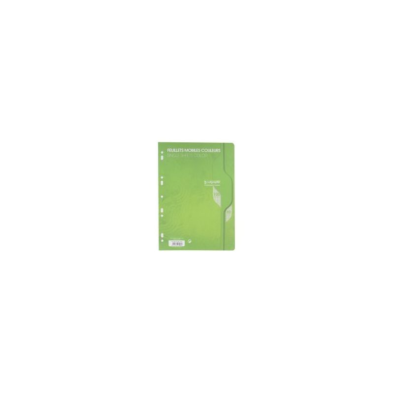 Achetez Sachet de 50 feuillets mobiles (100 pages) format 21x29,7cm séyès 80g coloris vert 7965C p.. Achetez Sachet de 50 feuillets mobiles (100 pages) format 21x29,7cm séyès 80g coloris vert 7965C p..