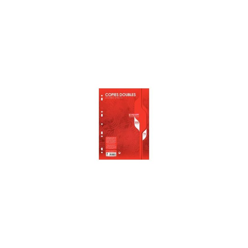 Achetez Sachet de 50 copies doubles (200 pages perforées) format 21x29,7 cm quadrillé 5x5 70g blan..