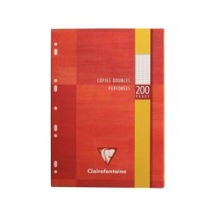 Achetez Etui de 50 copies doubles perforées (200 pages) format 21x29,7 cm séyès 90g blanc 4711C C..