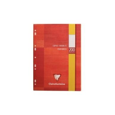 Achetez Etui de 50 copies doubles perforées (200 pages) format 21x29,7 cm séyès 90g blanc 4711C C..