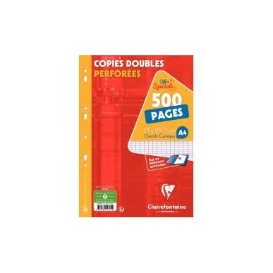 Achetez Etui de 500 pages ou 125 copies doubles format A4 séyès 90g 14791C CLAIREFONTAINE pas cher..