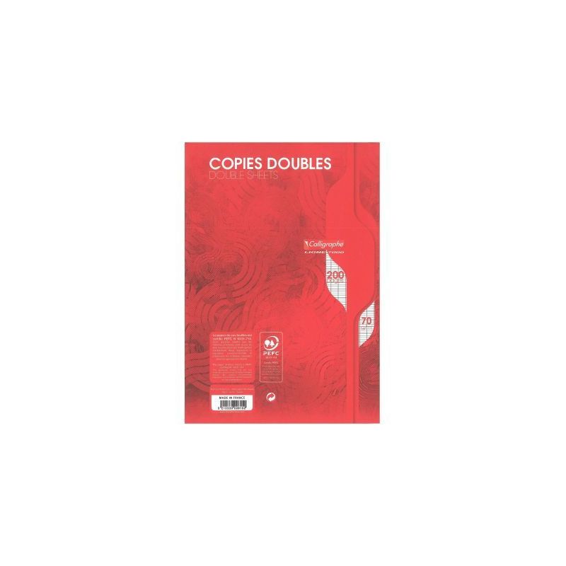 Achetez Sachet de 50 copies doubles (200 pages non perforées) format 21x29,7 cm séyès 70g blanc 2.. Achetez Sachet de 50 copies doubles (200 pages non perforées) format 21x29,7 cm séyès 70g blanc 2..