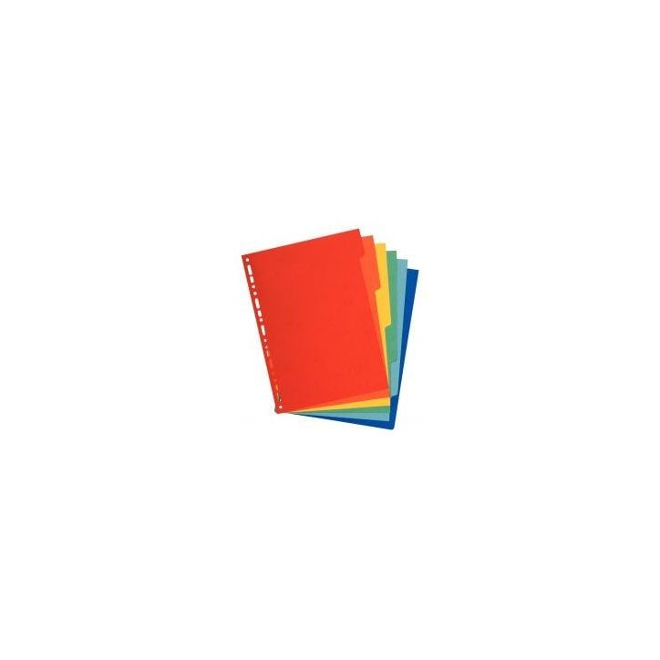 Jeu de 6 intercalaires en carte lustrée 400g A4 89H EXACOMPTA