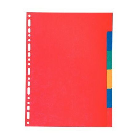 Achetez Jeu de 6 intercalaires à touches neutres en carte recyclée 220g format A4 2006E EXACOMPT..