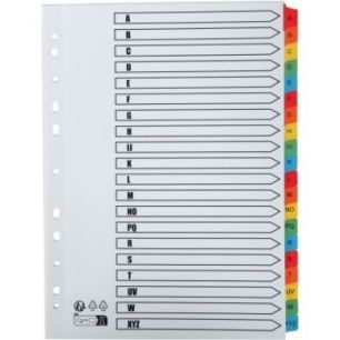 Achetez Jeu de 20 intercalaires alphabétiques en carte Mylar, format A4 1111E EXACOMPTA pas cher su..