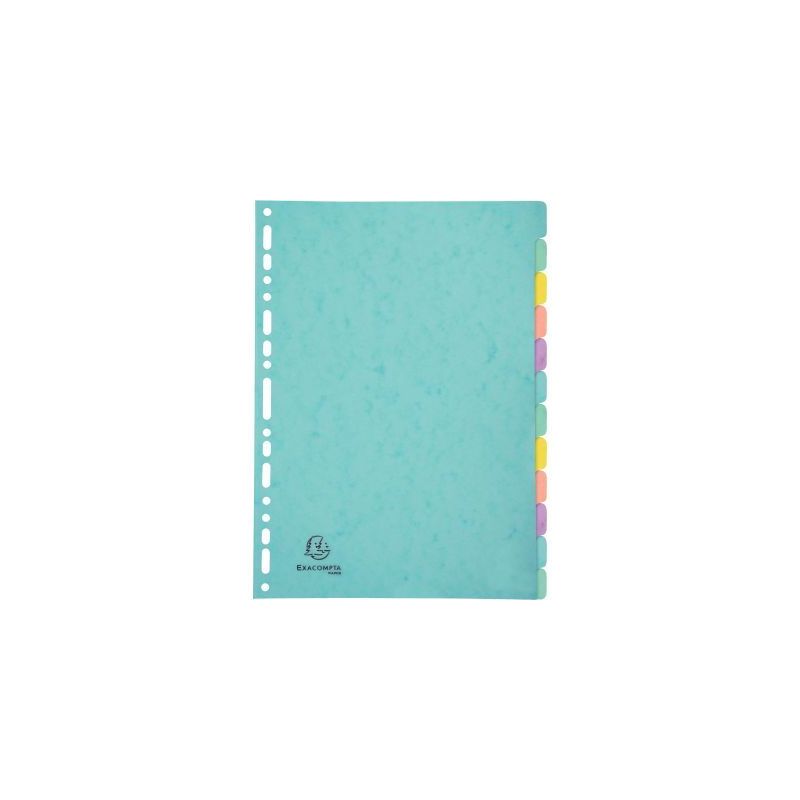 Achetez Jeu de 12 intercalaires AQUAREL en carte lustrée 400g pour format A4 7712E AQUAREL EXACOMPT.. Achetez Jeu de 12 intercalaires AQUAREL en carte lustrée 400g pour format A4 7712E AQUAREL EXACOMPT..
