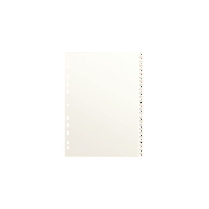 Achetez Jeu de 26 Intercalaires alphabétiques format 21x29,7 cm carte dossier 100204598 HAMELIN pas..