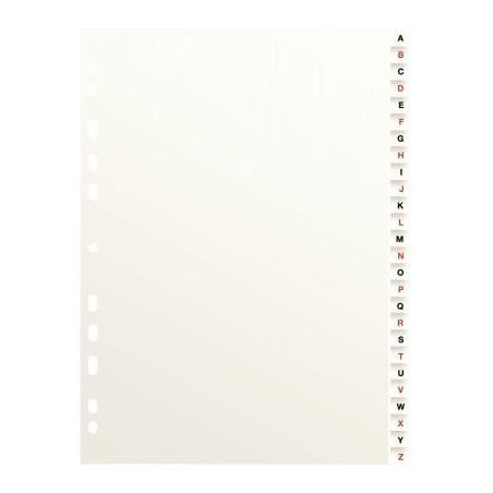 Achetez Jeu de 26 Intercalaires alphabétiques format 21x29,7 cm carte dossier 100204598 HAMELIN pas..