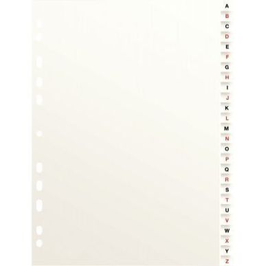 Achetez Jeu de 26 Intercalaires alphabétiques format 21x29,7 cm carte dossier 100204598 HAMELIN pas..