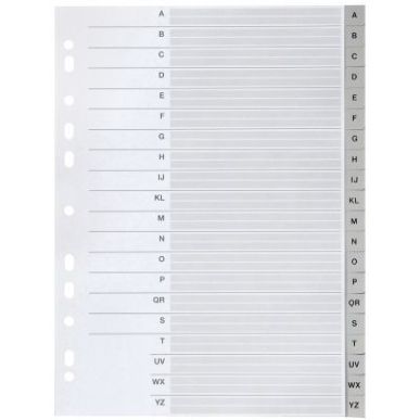 Achetez PERGAMY Jeu 20 intercalaires alphabétiques A-Z polypropylène format A4. Coloris Blanc pas ..