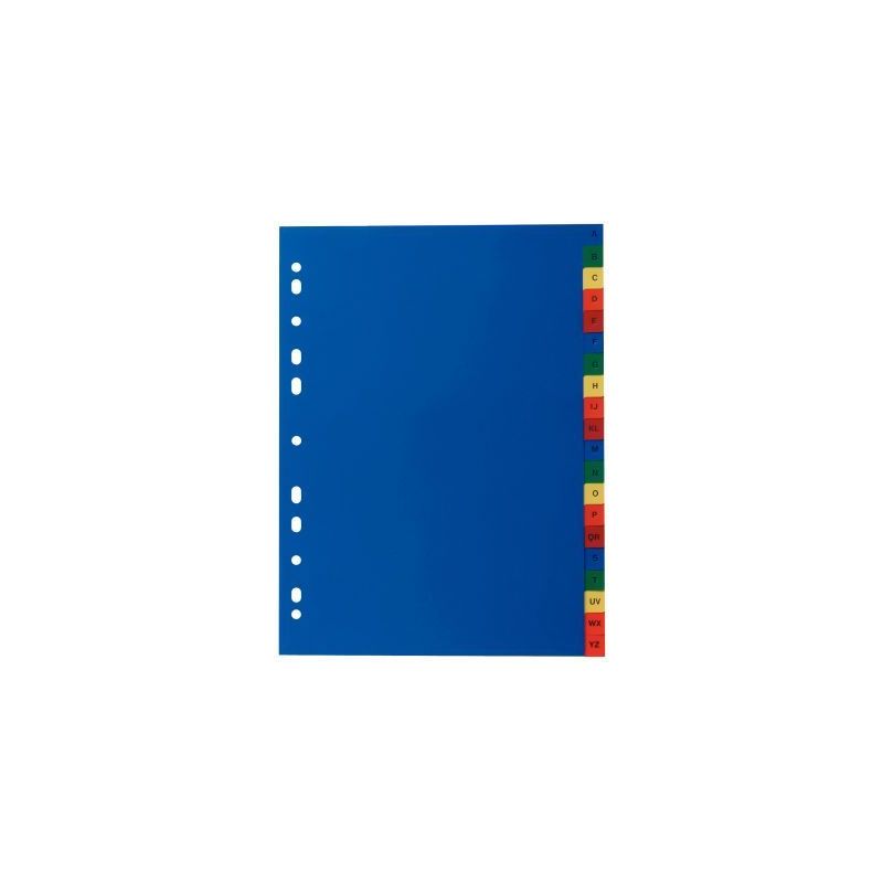 Achetez Jeu de 20 intercalaires alphabétiques en polypropylène de couleur Format 21x29,7 cm 100745.. Achetez Jeu de 20 intercalaires alphabétiques en polypropylène de couleur Format 21x29,7 cm 100745..