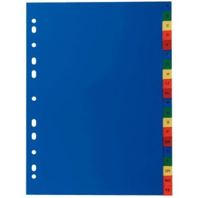 Achetez Jeu de 20 intercalaires alphabétiques en polypropylène de couleur Format 21x29,7 cm 100745..