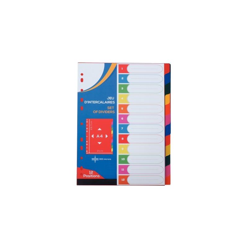 Achetez Jeu de 12 intercalaires en polypropylène 30/100ème, format A4 2010019 pas cher sur Ma Rent.. Achetez Jeu de 12 intercalaires en polypropylène 30/100ème, format A4 2010019 pas cher sur Ma Rent..
