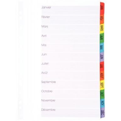 Achetez Intercalaires 12 touches de janvier à décembre format A4+ 8337412-980 LANDS pas cher sur M..