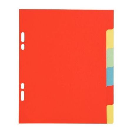 Achetez Jeu de 6 intercalaires à  touches neutres 17x22 cm carte lustrée 225 g couleurs assorties..