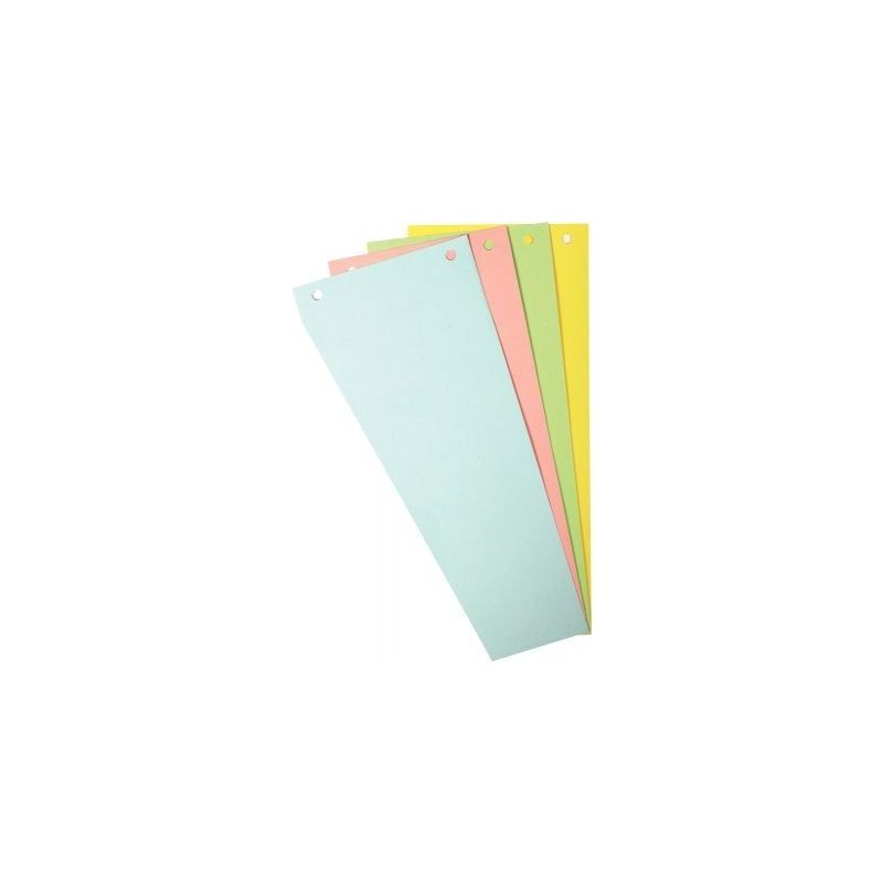 Achetez Paquet de 100 fiches intercalaires trapézoïdales FOREVER 180g, coloris assortis 13595E FOR..