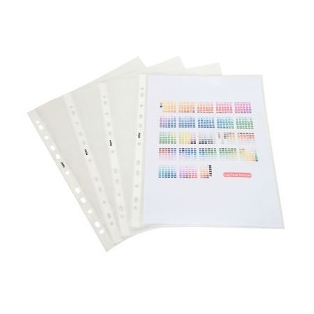 Achetez Boîte de 100 pochettes perforées en polypro 9/100e lisse perforation 11 trous pas cher sur..