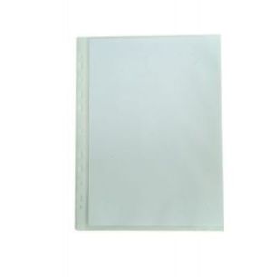 Achetez Boîte de 100 pochettes perforées en polypro 8/100e grainé perforation 11 trous pas cher s..