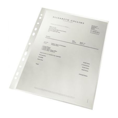 Achetez Boite de 100 pochettes perforées en polypropylène 10/100ème recyclé 47911103 LEITZ pas c..