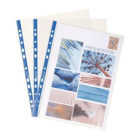 Achetez Paquet de 10 pochettes perforées STOP DOC en polypropylène lisse 6/100ème 5880E EXACOMPTA..