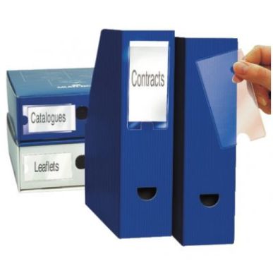 Achetez Blister de 6 porte-étiquettes adhésives en polypropylène format 62x150 mm 10345 3L pas ch..