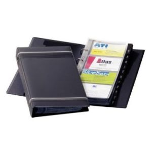 Achetez Reliure 4 anneaux VISIFIX pour 200 cartes de visite gris anthracite 2385-58 DURABLE pas cher..