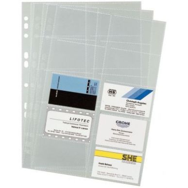 Achetez Paquet de 10 pochettes perforées pour reliure cartes de visite Visifix 2389-19 DURABLE pas ..
