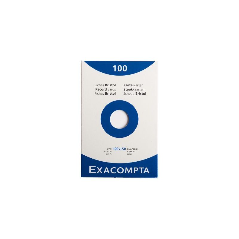 Achetez Boîte de 100 fiches bristol non perforées carte forte 205 g uni blanc 10 x 15 cm 13302E EX.. Achetez Boîte de 100 fiches bristol non perforées carte forte 205 g uni blanc 10 x 15 cm 13302E EX..