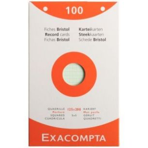 Achetez ETUI DE 100 FICHES BRISTOL ASS QUADRILLE 5X5 PERF pas cher sur Ma Rentrée Scolaire