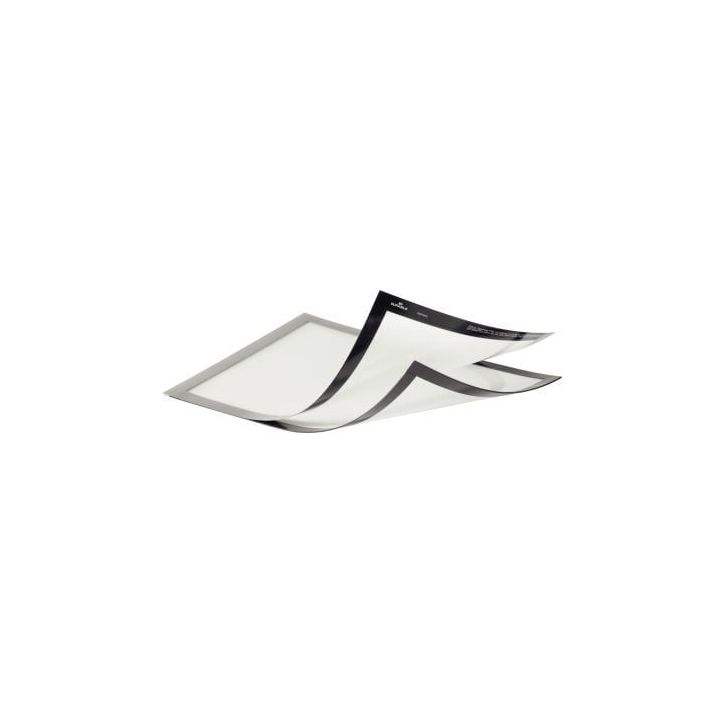 Sachet de 2 cadres d'affichage Duraframe Magnetic Plus A4 argent 498523 DURABLE