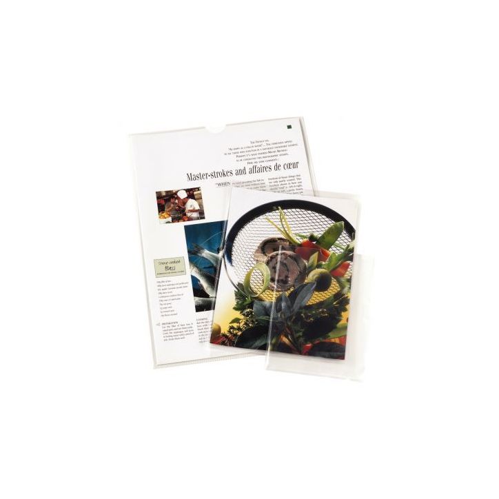 Boîte de 100 étuis en polypropylène 12/100ème pour format A4 37738