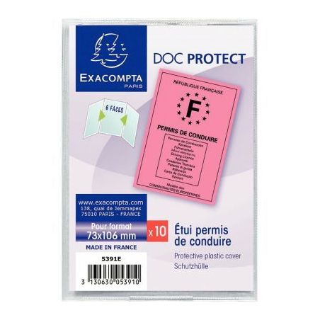 Achetez Etui pour permis de conduire en PVC 5391UE EXACOMPTA pas cher sur Ma Rentrée Scolaire