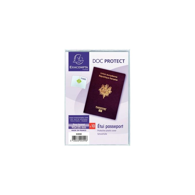 Achetez Etui pour passeport en PVC 5399UE EXACOMPTA pas cher sur Ma Rentrée Scolaire