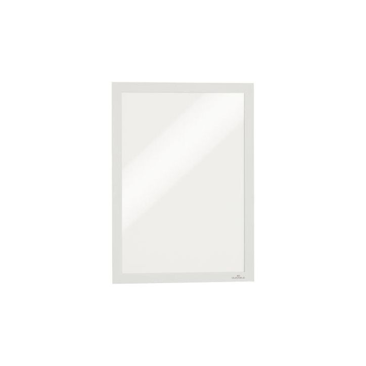 Sac de 2 cadres d'affichage A4 adhésif repositionnable avec contour magnétique blanc 4872 02 DURABLE