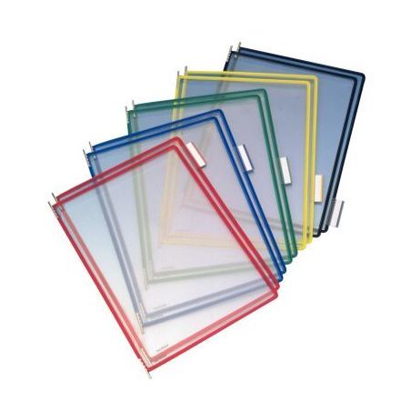 Achetez Boîte de 10 poches format A4 à pivots en PVC  assortis 114009 T.TECHNIC TARIFOLD pas cher ..