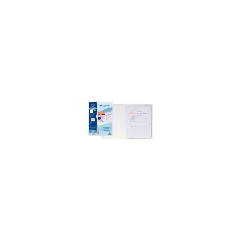 Achetez Protège-documents personnalisable KREACOVER 20 vues, blanc 58109E KREACOVER EXACOMPTA pas c..