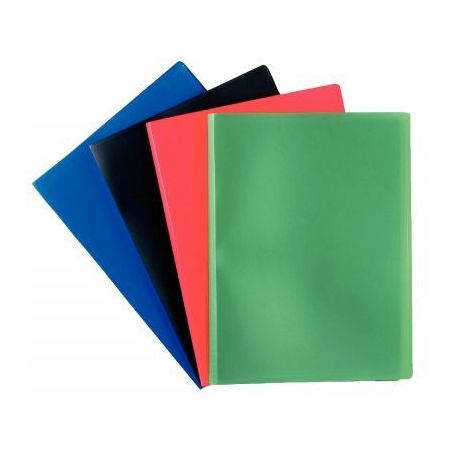 Achetez Carton de 25 protège-documents couverture souple en polypropylène 20 vues, coloris assorti..