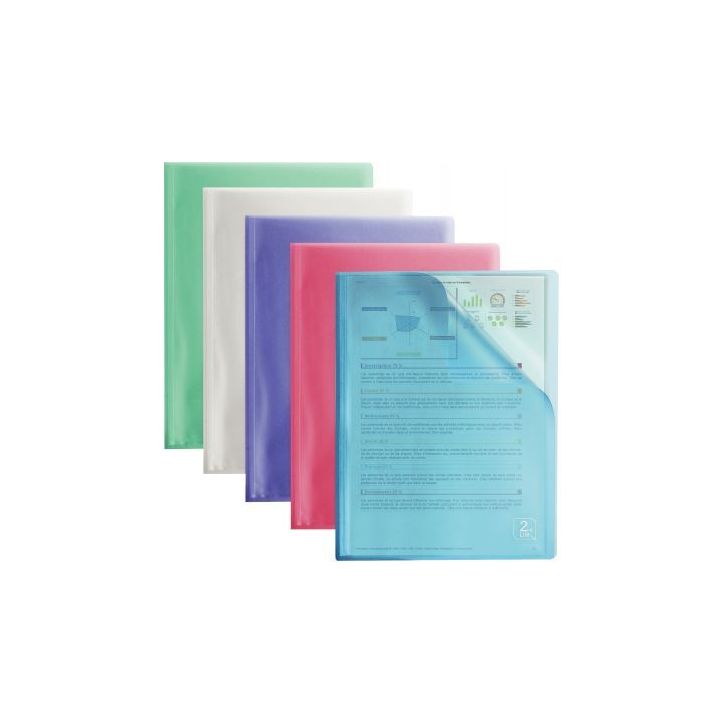 Protège-documents en polypropylène 2ND LIFE 40 pochettes / 80 vues pour format A4 coloris assortis 400059343(...)
