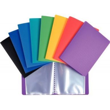 Achetez Lot de 20 protège-documents 40 vues en polypropylène, format 11x15 cm, coloris assortis 88..