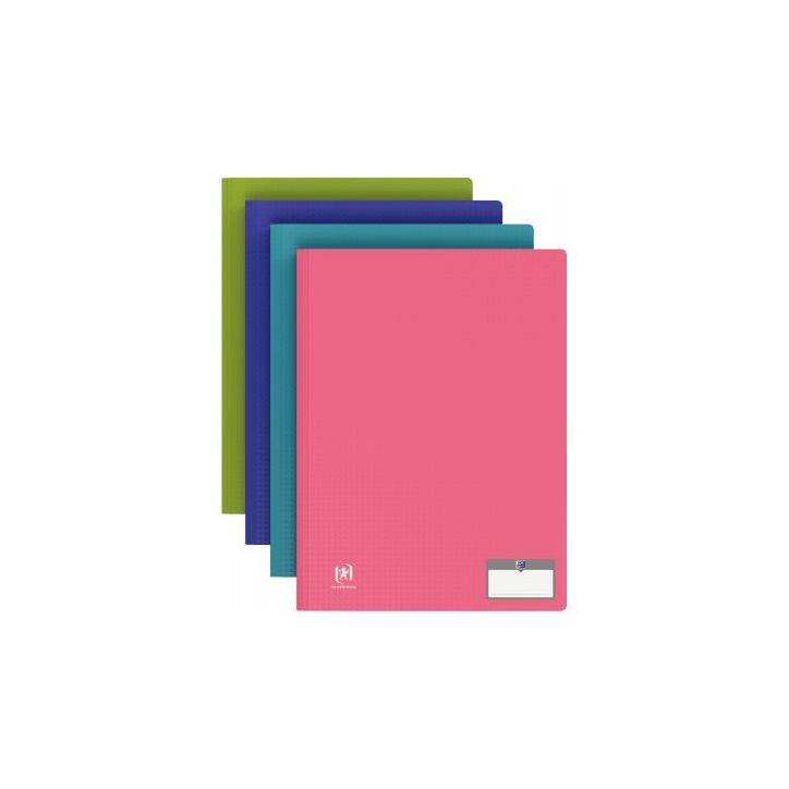 Carton de 10 protège-documents MEMPHIS 40 pochettes fixes 80 vues couleurs modernes assorties 100206216 MEMPH(...)