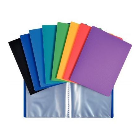 Achetez Lot de 10 protège-documents 40 vues en polypropylène, format 17x22 cm, coloris assortis 88..