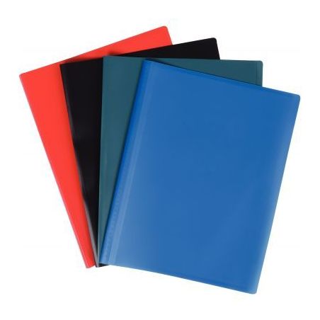 Achetez Carton de 30 protège-documents couverture souple en polypropylène 80 vues, coloris assorti..