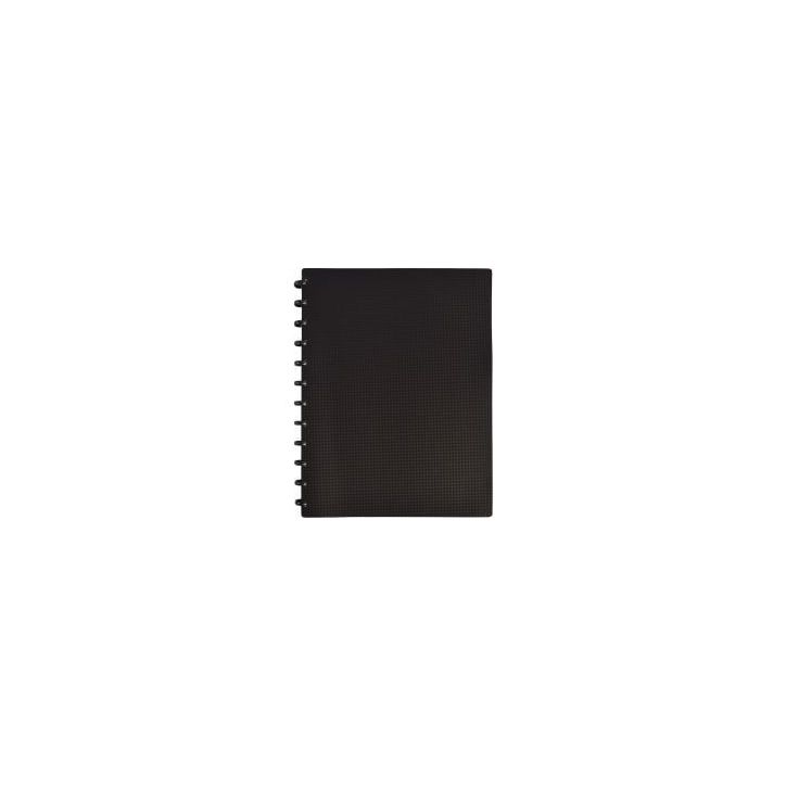 OXFORD Protège documents MEMPHIS Variozip 60 vues, 30 pochettes amovibles. En polypropylène opaque Noir