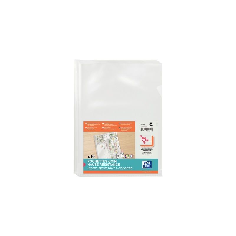 Achetez Sachet de 10 pochettes coin en PVC lisse 15/100ème, incolore 100206721 HAMELIN pas cher sur..